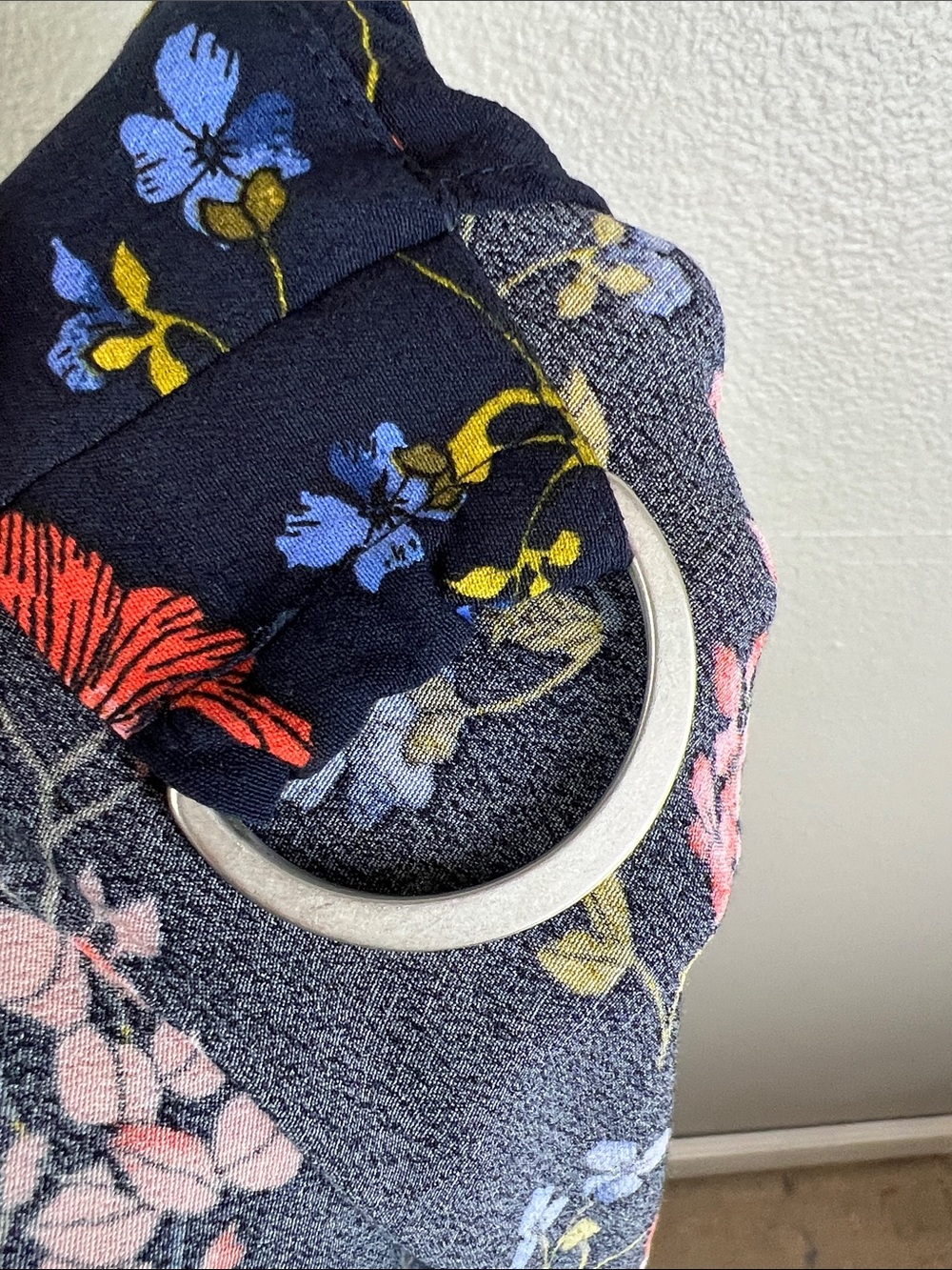 NWT Banana Republic | Midi Wrap Skirt Navy Floral Petite 2 - Picture 13 of 13